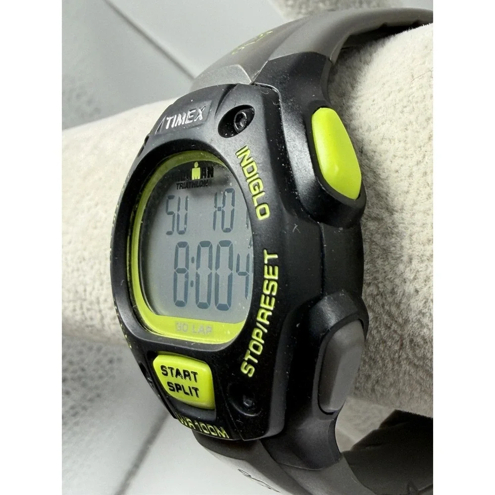 Timex 170 Mens Watch New Battery Black 2013 38MM 8.5